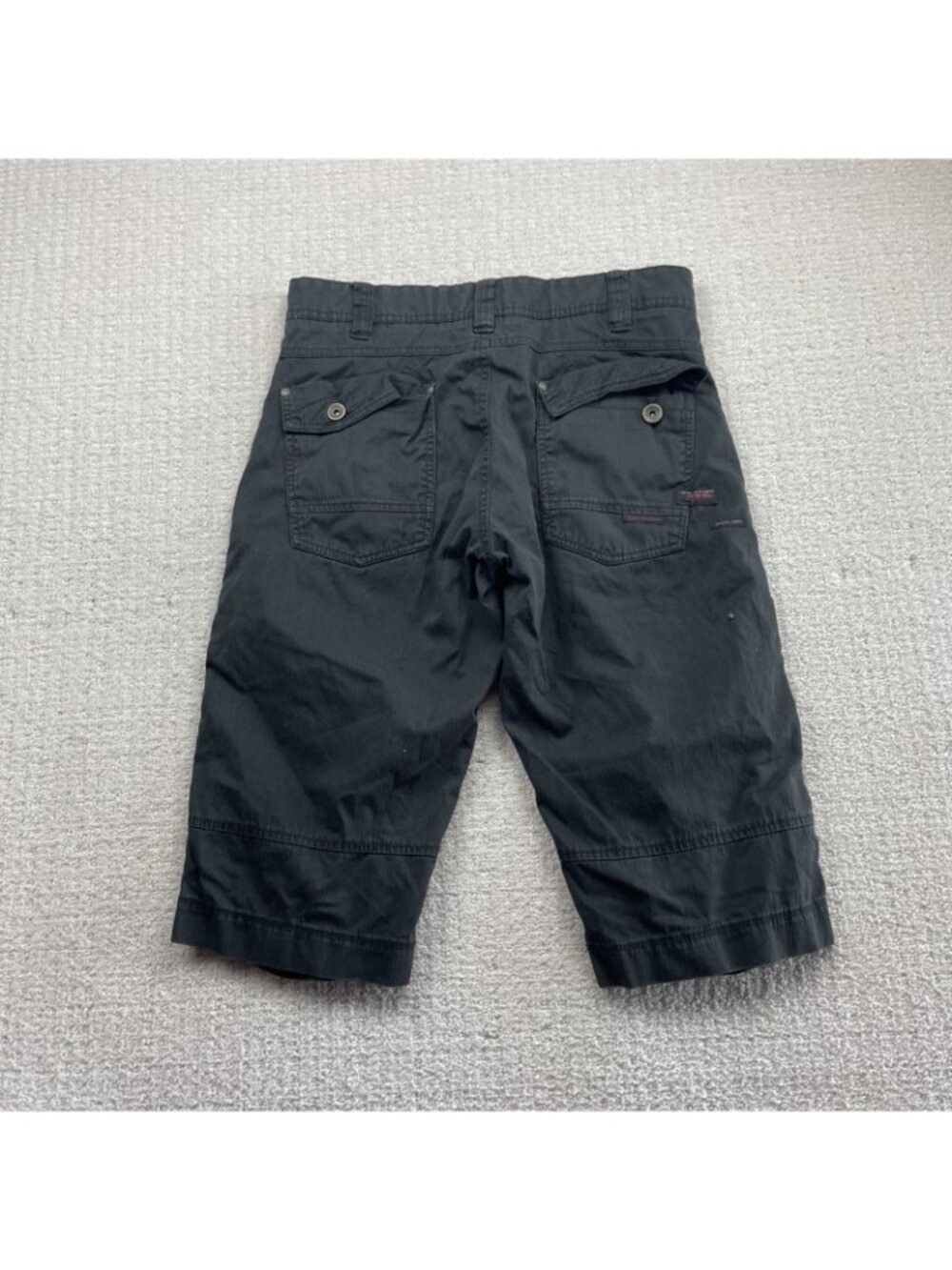 Men's Black Cargo Shorts - Casual Utility Style - Picture 7 of 7